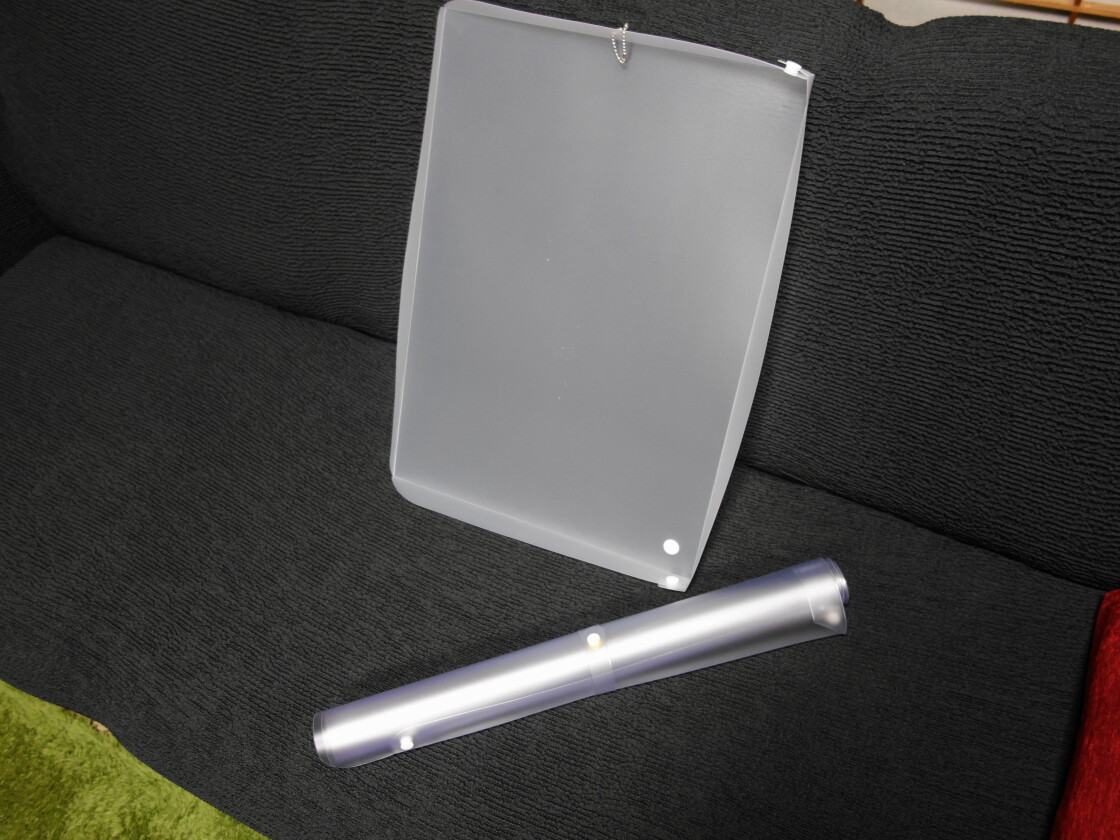 デスクマットの保管時の様子