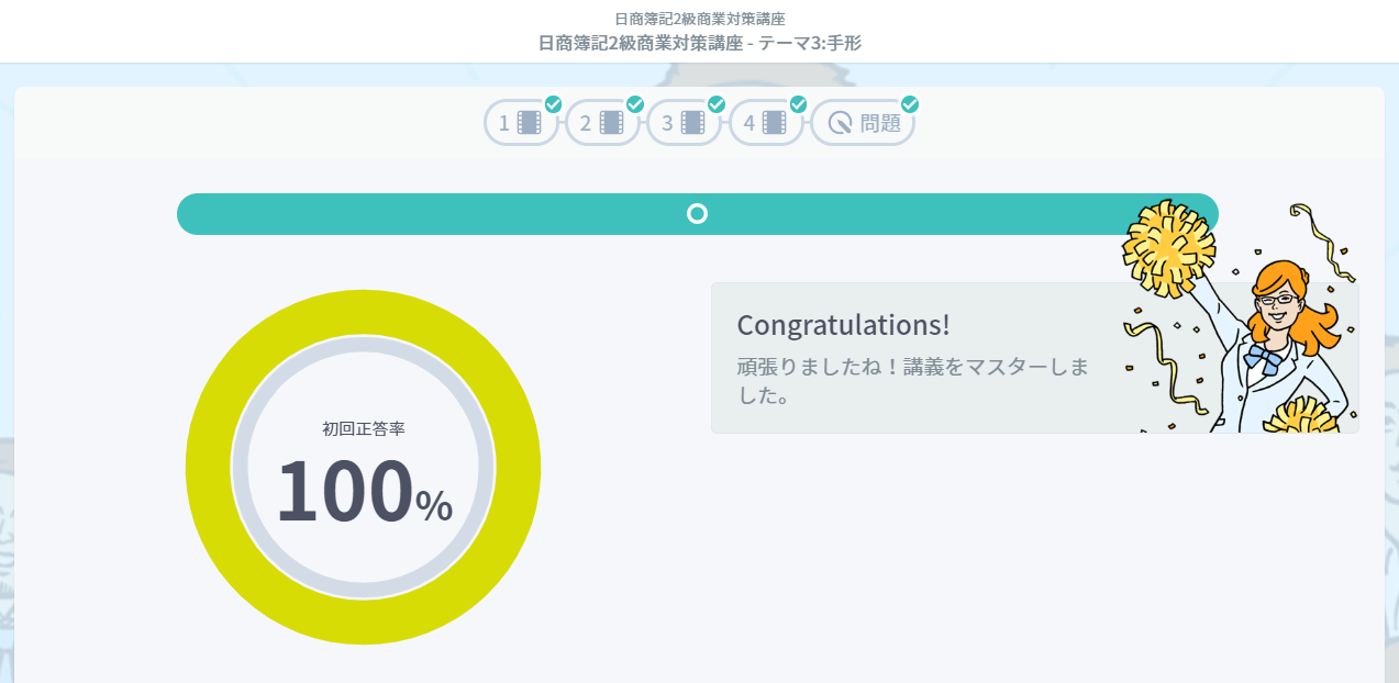 スタディサプリの総合結果の画面