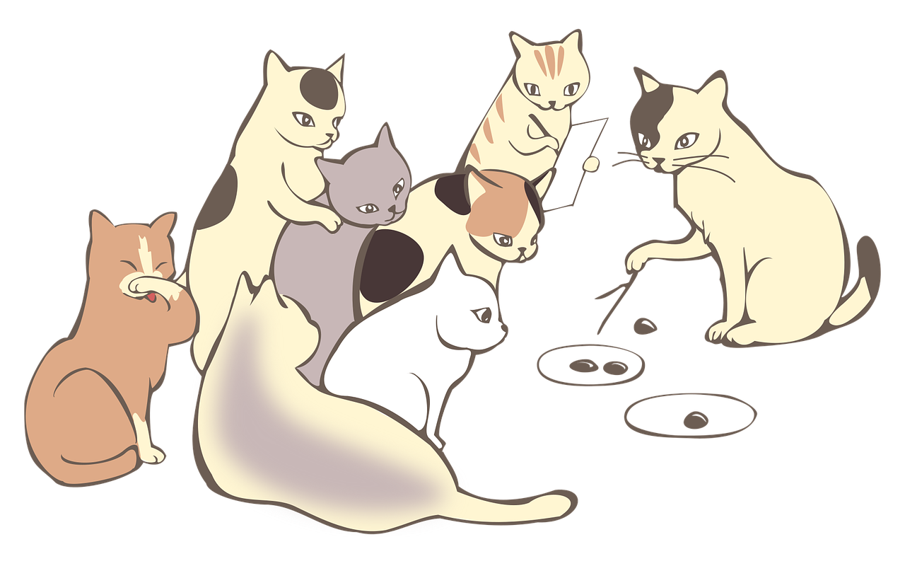 みんなに数について説明するイラスト